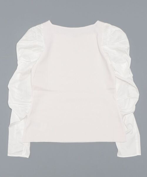 CELFORD（セルフォード）の「スクエアネックニットプルオーバー（ニット/セーター・レディース・ブラック/オフホワイト/サックスブルー・38/36）」の7枚目の写真