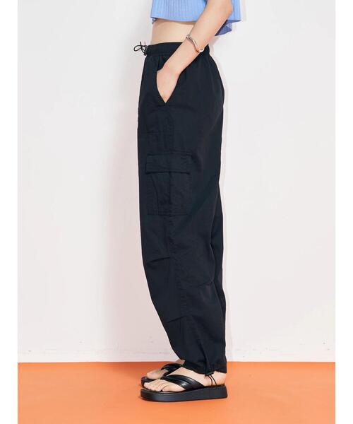 koe(コエ)の「ミリタリーカーゴイージーパンツ*(カーゴパンツ・レディース・カーキ/ブラック・M)」の19枚目の写真