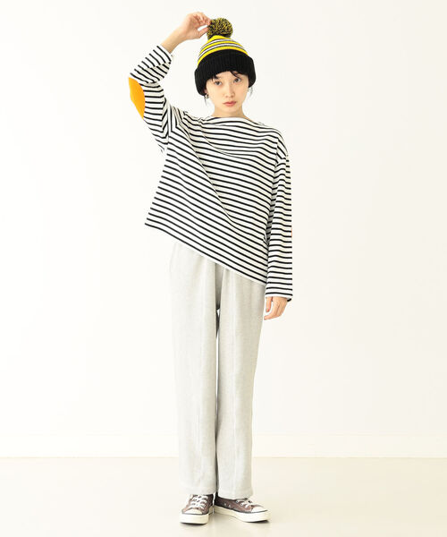 BEAMS BOY（ビームスボーイ）の「BEAMS BOY / ヘビー サーマル イージー パンツ（スウェットパンツ・レディース・オートミール/ブラック・FREE）」の14枚目の写真