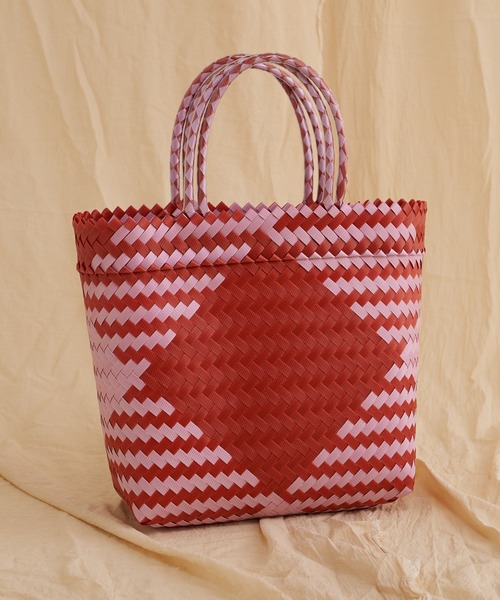 Kastane（カスタネ）の「【MEKEARISA】MEKEARIBAGMIX M22（かごバッグ・レディース・ブルー系その他4/ピンク/レッド・MEDIUM）」の3枚目の写真