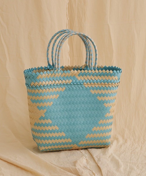 Kastane（カスタネ）の「【MEKEARISA】MEKEARIBAGMIX M22（かごバッグ・レディース・ブルー系その他4/ピンク/レッド・MEDIUM）」の2枚目の写真