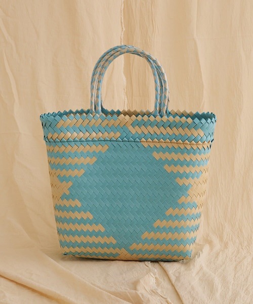 Kastane（カスタネ）の「【MEKEARISA】MEKEARIBAGMIX M22（かごバッグ・レディース・ブルー系その他4/ピンク/レッド・MEDIUM）」の8枚目の写真