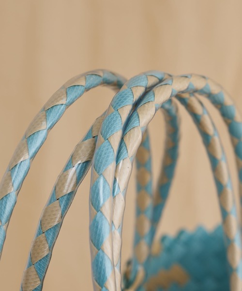 Kastane（カスタネ）の「【MEKEARISA】MEKEARIBAGMIX M22（かごバッグ・レディース・ブルー系その他4/ピンク/レッド・MEDIUM）」の10枚目の写真