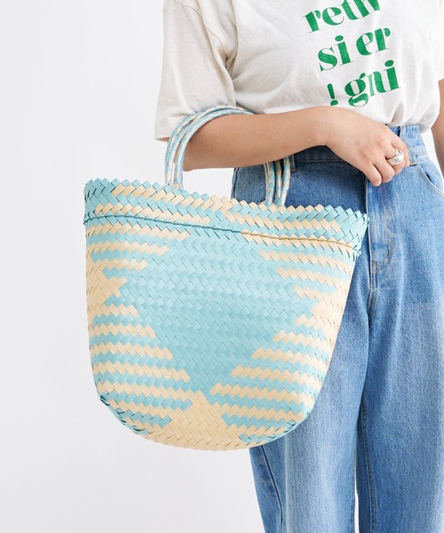 Kastane（カスタネ）の「【MEKEARISA】MEKEARIBAGMIX M22（かごバッグ・レディース・ブルー系その他4/ピンク/レッド・MEDIUM）」の13枚目の写真