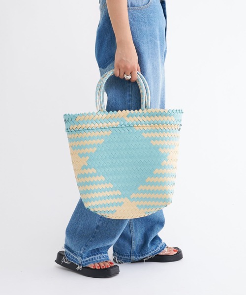 Kastane（カスタネ）の「【MEKEARISA】MEKEARIBAGMIX M22（かごバッグ・レディース・ブルー系その他4/ピンク/レッド・MEDIUM）」の15枚目の写真