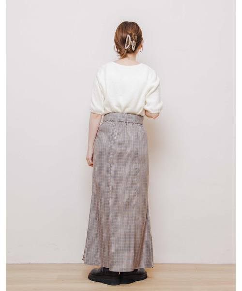 flower(フラワー)の「パフハーフトップ(ニット/セーター・レディース・アイボリー/ベージュ・FREE)」の16枚目の写真