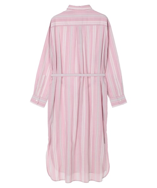 AMERICAN HOLIC（アメリカンホリック）の「ウエストリボンシャツワンピース（シャツワンピース・レディース・アイボリー/ピンク系その他/ホワイト系その他6/ブラウン・M/L）」の20枚目の写真