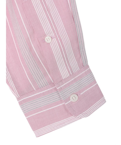 AMERICAN HOLIC（アメリカンホリック）の「ウエストリボンシャツワンピース（シャツワンピース・レディース・アイボリー/ピンク系その他/ホワイト系その他6/ブラウン・M/L）」の10枚目の写真