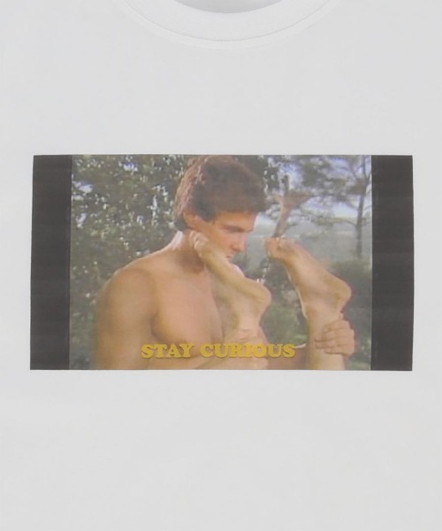 Carne Bollente（カルネボレンテ）の「STAY CURIOUS（Tシャツ/カットソー・メンズ・ホワイト・M/S/L）」の6枚目の写真