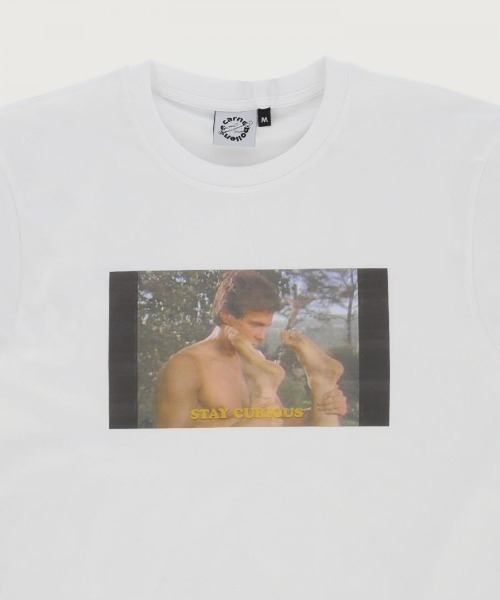 Carne Bollente（カルネボレンテ）の「STAY CURIOUS（Tシャツ/カットソー・メンズ・ホワイト・M/S/L）」の5枚目の写真