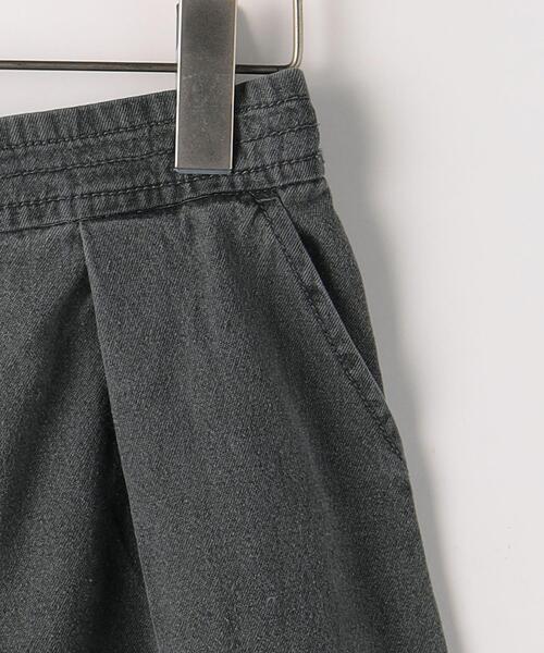 green label relaxing(グリーンレーベルリラクシング)の「【WEB限定サイズあり】TJ ハイウエスト ブラックデニム キュロットパンツ 140cm-160cm(その他パンツ・キッズ・ダークグレー・140cm/150cm/160cm)」の5枚目の写真