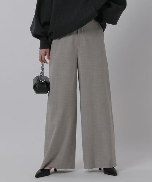 Chaos（カオス）の「Chaos(カオス)/ラビウールワイドパンツ（その他パンツ・レディース・ネイビー/オフホワイト/グレー系・38/36）」の3枚目の写真