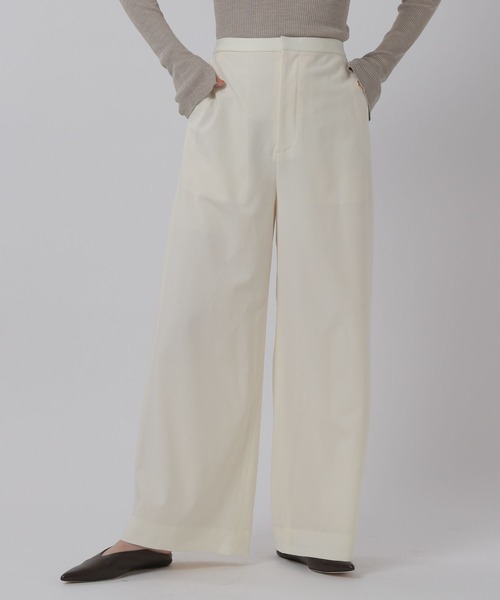 Chaos（カオス）の「Chaos(カオス)/ラビウールワイドパンツ（その他パンツ・レディース・ネイビー/オフホワイト/グレー系・38/36）」の2枚目の写真