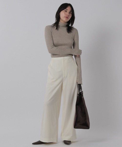 Chaos（カオス）の「Chaos(カオス)/ラビウールワイドパンツ（その他パンツ・レディース・ネイビー/オフホワイト/グレー系・38/36）」の7枚目の写真