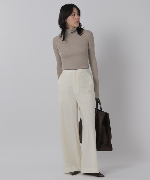 Chaos（カオス）の「Chaos(カオス)/ラビウールワイドパンツ（その他パンツ・レディース・ネイビー/オフホワイト/グレー系・38/36）」の8枚目の写真