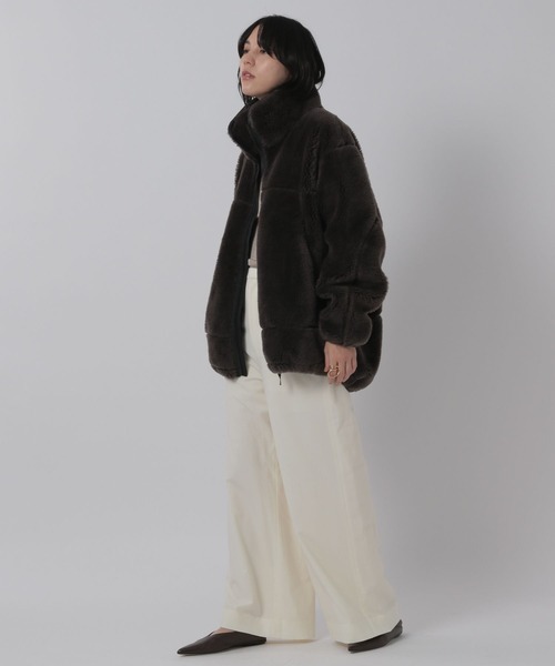 Chaos（カオス）の「Chaos(カオス)/ラビウールワイドパンツ（その他パンツ・レディース・ネイビー/オフホワイト/グレー系・38/36）」の10枚目の写真