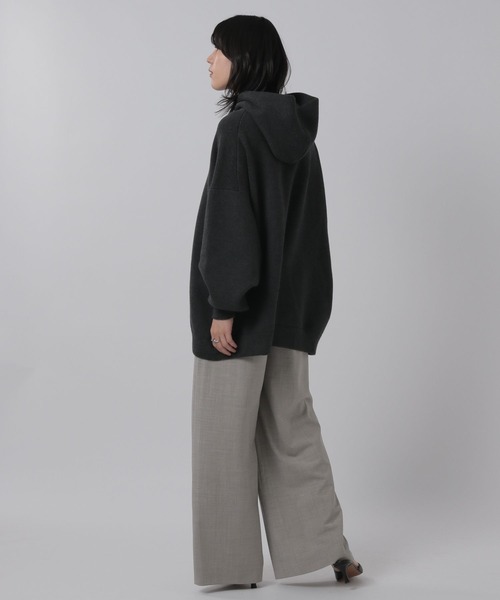 Chaos（カオス）の「Chaos(カオス)/ラビウールワイドパンツ（その他パンツ・レディース・ネイビー/オフホワイト/グレー系・38/36）」の18枚目の写真