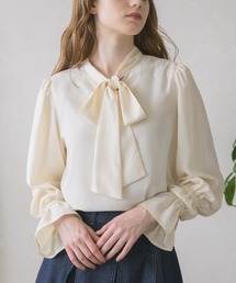idem | wave sleeve 2way bowtie blouse/ボリューム袖2wayボウタイブラウス(シャツ/ブラウス)