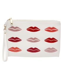 ROSE BUD | 【カタログ掲載】(LL ACCESSORIES)B1556N LIPS EMBROIDE CLUTCH BAG(クラッチバッグ)