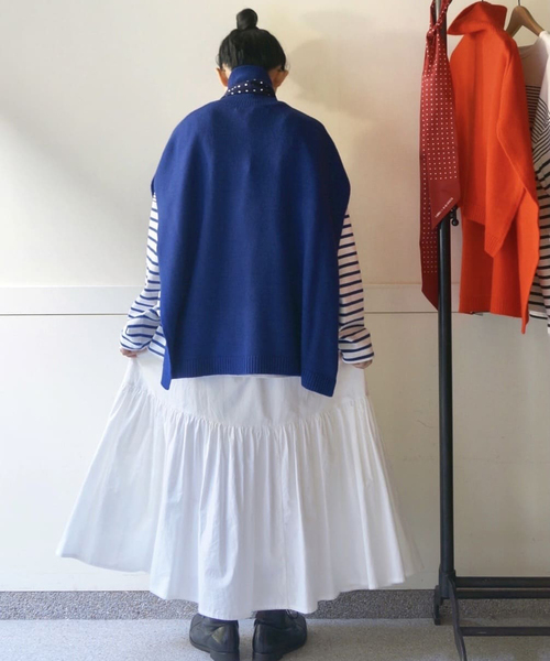 JOURNAL STANDARD LUXE(ジャーナルスタンダード ラックス)の「タイプライター キリカエギャザースカート(スカート・レディース・ブラック/ホワイト・FREE)」の13枚目の写真