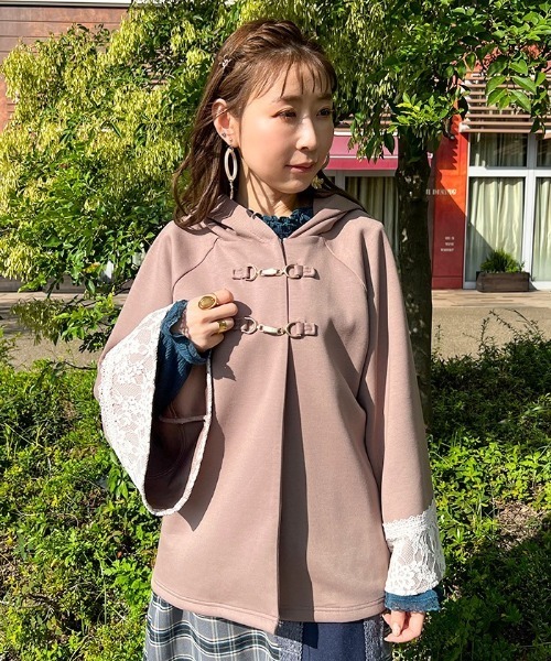 axes femme（アクシーズファム）の「ウール混マントコート（ポンチョ