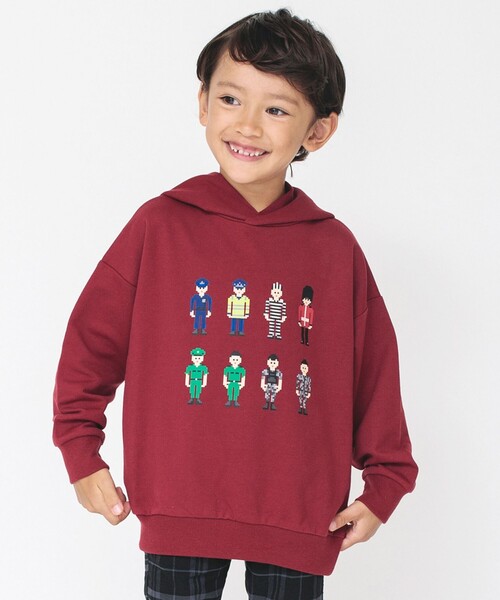 BRANSHES（ブランシェス）の「【ｂコレ】グラフィックフーデットパーカー（パーカー・キッズ・グリーン/ブラック/イエロー/ネイビー/カーキオリーブ/ベージュ/エンジ/アイボリー/ブルーグレー/グレー・140/150/160/90/130/110/120/100）」の10枚目の写真