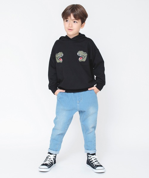 BRANSHES（ブランシェス）の「【ｂコレ】グラフィックフーデットパーカー（パーカー・キッズ・グリーン/ブラック/イエロー/ネイビー/カーキオリーブ/ベージュ/エンジ/アイボリー/ブルーグレー/グレー・140/150/160/90/130/110/120/100）」の14枚目の写真