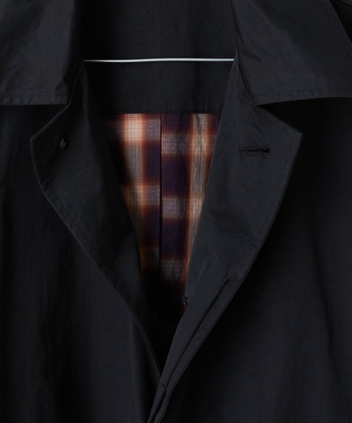 WHIMSIC(ウィムジック)の「【UNISEX】ステンカラーコート(ステンカラーコート・メンズ・ブラック/ベージュ/グレー・FREE)」の4枚目の写真