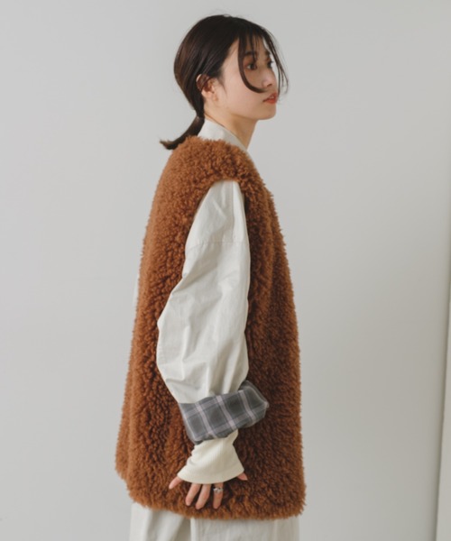 WHIMSIC(ウィムジック)の「【UNISEX】ステンカラーコート(ステンカラーコート・メンズ・ブラック/ベージュ/グレー・FREE)」の22枚目の写真