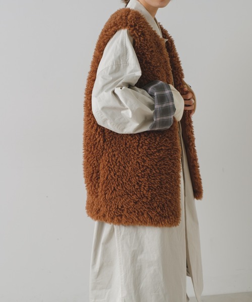 WHIMSIC(ウィムジック)の「【UNISEX】ステンカラーコート(ステンカラーコート・メンズ・ブラック/ベージュ/グレー・FREE)」の20枚目の写真