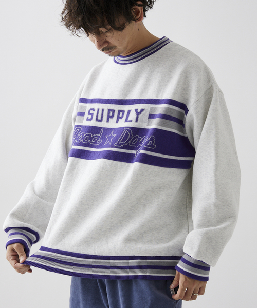 GOOD DAYS SUPPLY(グッドデイズサプライ)の「【GOOD DAYS SUPPLY / グッドデイズサプライ】ジャガード スウェット(スウェット・メンズ・チャコールグレー/ネイビー/ボルドー・MEDIUM/LARGE)」の6枚目の写真