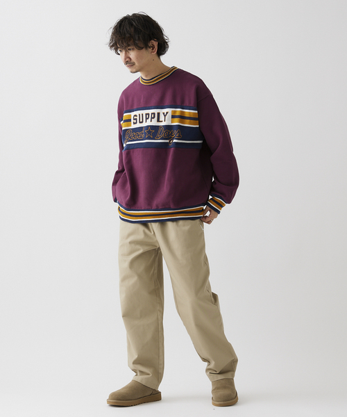 GOOD DAYS SUPPLY(グッドデイズサプライ)の「【GOOD DAYS SUPPLY / グッドデイズサプライ】ジャガード スウェット(スウェット・メンズ・チャコールグレー/ネイビー/ボルドー・MEDIUM/LARGE)」の10枚目の写真