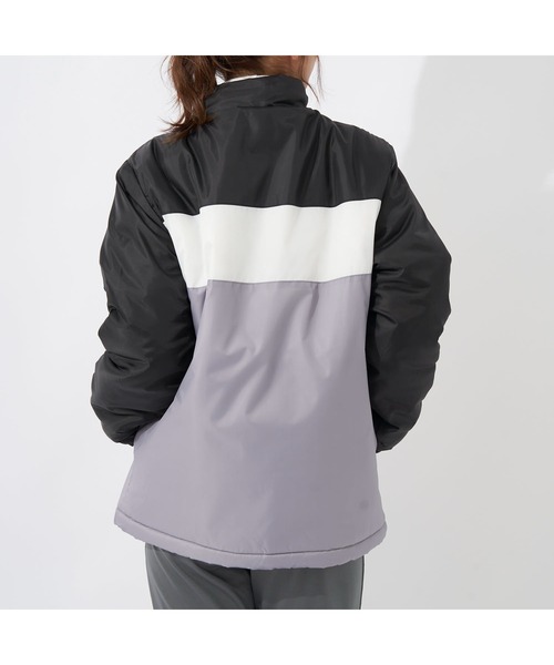 FILA(フィラ)の「FILA/フィラスタンドジャケット スタジャン 中綿 アウター ブルゾン アウトドア 保温 防寒 冷え対策 ランニング スポーツ観戦 ジャンパー レディース(ダウンジャケット/コート・レディース・ライトピンク/ブラック/ライトパープル・M/L/LL)」の21枚目の写真