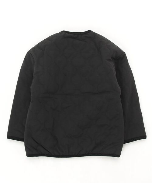 UNIVERSAL OVERALL（ユニバーサルオーバーオール）の「【 UNIVERSAL OVERALL / ユニバーサルオーバーオール 】 キッズ キルティング ジャケット KIDS QUILT JACKET DRE UO-22AW-04 QJK（ブルゾン・キッズ・アイボリー/ブラック・130/120/150/140）」の4枚目の写真