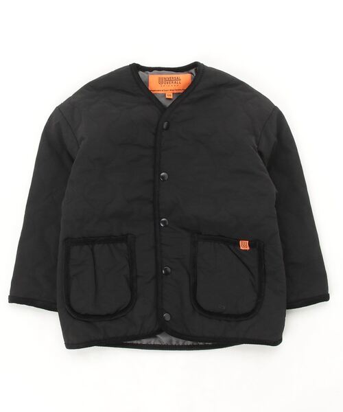 UNIVERSAL OVERALL（ユニバーサルオーバーオール）の「【 UNIVERSAL OVERALL / ユニバーサルオーバーオール 】 キッズ キルティング ジャケット KIDS QUILT JACKET DRE UO-22AW-04 QJK（ブルゾン・キッズ・アイボリー/ブラック・130/120/150/140）」の12枚目の写真