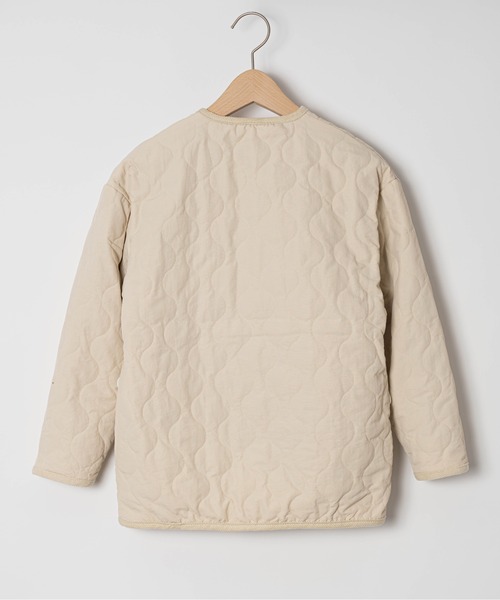 UNIVERSAL OVERALL（ユニバーサルオーバーオール）の「【 UNIVERSAL OVERALL / ユニバーサルオーバーオール 】 キッズ キルティング ジャケット KIDS QUILT JACKET DRE UO-22AW-04 QJK（ブルゾン・キッズ・アイボリー/ブラック・130/120/150/140）」の9枚目の写真