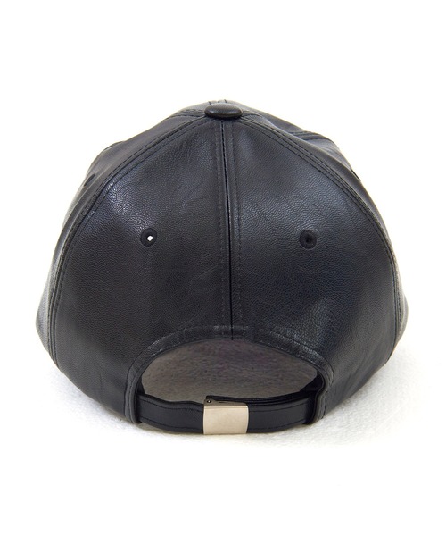 Figments（フィグメンツ）の「フェィクレザーキャップ（キャップ・レディース・ブラック・FREE）」の3枚目の写真