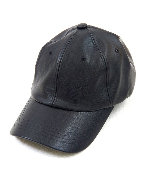 Figments（フィグメンツ）の「フェィクレザーキャップ（キャップ・レディース・ブラック・FREE）」の6枚目の写真