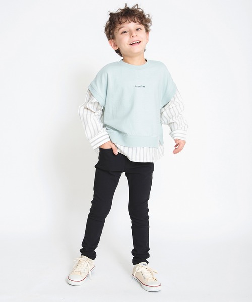 BRANSHES（ブランシェス）の「【ユニ/プレミアムストレッチ】ツイルロングパンツ（チノパンツ・キッズ・ピンク/その他/オフホワイト/ブラック/グレー/ベージュ・90/150/100/110/120/130/140/160）」の16枚目の写真