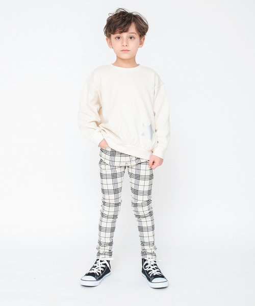 BRANSHES（ブランシェス）の「【ユニ/プレミアムストレッチ】ツイルロングパンツ（チノパンツ・キッズ・ピンク/その他/オフホワイト/ブラック/グレー/ベージュ・90/150/100/110/120/130/140/160）」の11枚目の写真