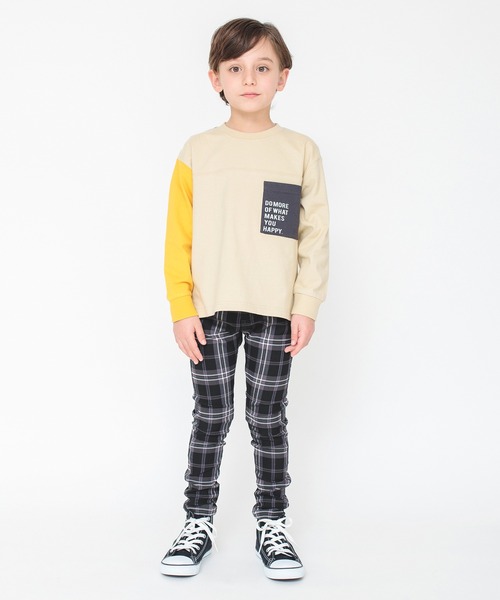 BRANSHES（ブランシェス）の「【ユニ/プレミアムストレッチ】ツイルロングパンツ（チノパンツ・キッズ・ピンク/その他/オフホワイト/ブラック/グレー/ベージュ・90/150/100/110/120/130/140/160）」の9枚目の写真