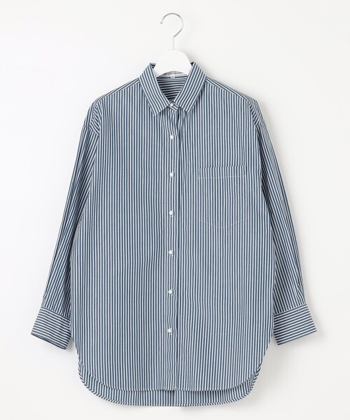 23区(ニジュウサンク)の「【洗える】CANCLINI ポケット付き パールボタン シャツブラウス(シャツ/ブラウス・レディース・ブルー系1/スカイブルー系1/ホワイト系/アイボリー系2・36/38/40)」の6枚目の写真
