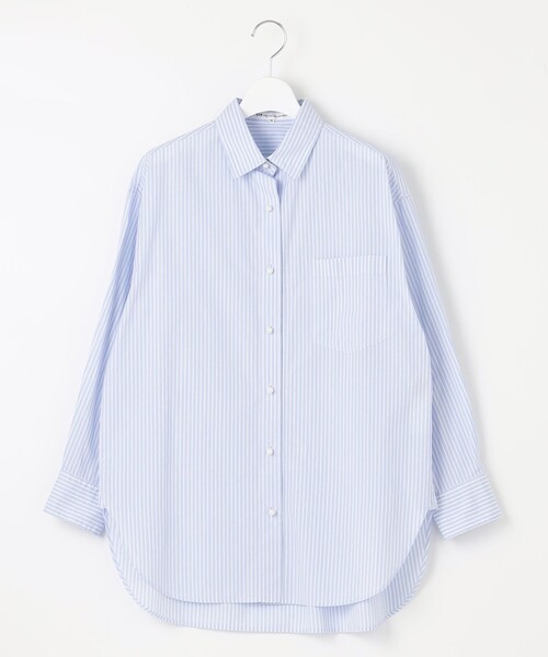23区(ニジュウサンク)の「【洗える】CANCLINI ポケット付き パールボタン シャツブラウス(シャツ/ブラウス・レディース・ブルー系1/スカイブルー系1/ホワイト系/アイボリー系2・36/38/40)」の9枚目の写真