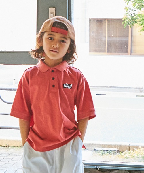 PAIRMANON STREET(ペアマノンストリート)の「【PAIRMANON STREET】【プレミアムコットン100】ユニセックスワンポイント刺繍半袖ポロTシャツ(ポロシャツ・キッズ・ホワイト/レッド/グリーン/ライトブルー/ブラック/ライトベージュ・130/140/150/90/100/110/120)」の6枚目の写真