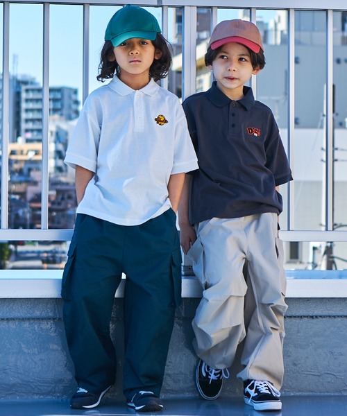 PAIRMANON STREET(ペアマノンストリート)の「【PAIRMANON STREET】【プレミアムコットン100】ユニセックスワンポイント刺繍半袖ポロTシャツ(ポロシャツ・キッズ・ホワイト/レッド/グリーン/ライトブルー/ブラック/ライトベージュ・130/140/150/90/100/110/120)」の10枚目の写真