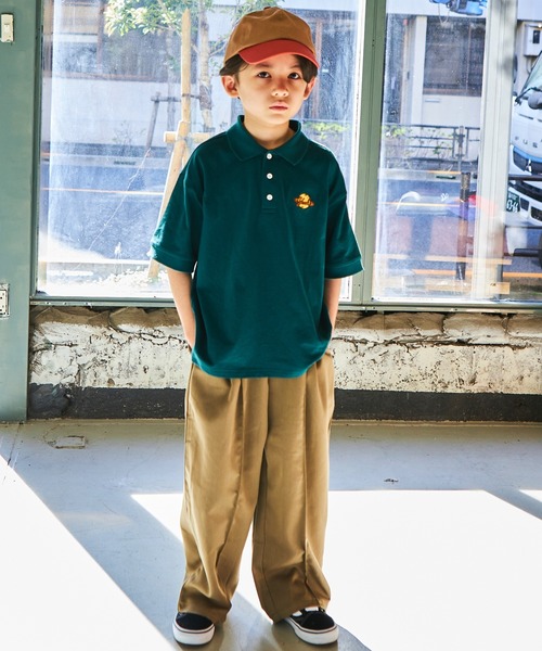 PAIRMANON STREET(ペアマノンストリート)の「【PAIRMANON STREET】【プレミアムコットン100】ユニセックスワンポイント刺繍半袖ポロTシャツ(ポロシャツ・キッズ・ホワイト/レッド/グリーン/ライトブルー/ブラック/ライトベージュ・130/140/150/90/100/110/120)」の18枚目の写真