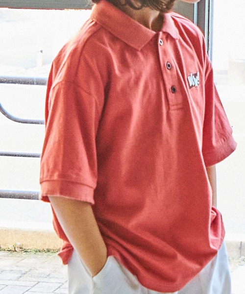 PAIRMANON STREET(ペアマノンストリート)の「【PAIRMANON STREET】【プレミアムコットン100】ユニセックスワンポイント刺繍半袖ポロTシャツ(ポロシャツ・キッズ・ホワイト/レッド/グリーン/ライトブルー/ブラック/ライトベージュ・130/140/150/90/100/110/120)」の13枚目の写真