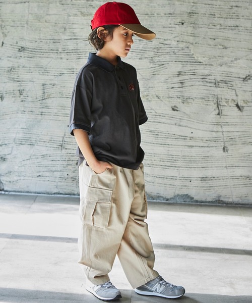 PAIRMANON STREET(ペアマノンストリート)の「【PAIRMANON STREET】【プレミアムコットン100】ユニセックスワンポイント刺繍半袖ポロTシャツ(ポロシャツ・キッズ・ホワイト/レッド/グリーン/ライトブルー/ブラック/ライトベージュ・130/140/150/90/100/110/120)」の20枚目の写真