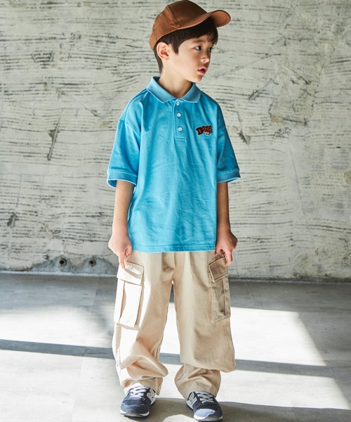 PAIRMANON STREET(ペアマノンストリート)の「【PAIRMANON STREET】【プレミアムコットン100】ユニセックスワンポイント刺繍半袖ポロTシャツ(ポロシャツ・キッズ・ホワイト/レッド/グリーン/ライトブルー/ブラック/ライトベージュ・130/140/150/90/100/110/120)」の22枚目の写真