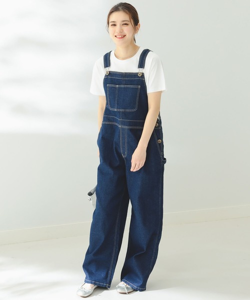 B:MING by BEAMS(ビーミングバイビームス)の「B:MING by BEAMS / デニム サロペット(サロペット/オーバーオール・レディース・ライトインディゴブルー/インディゴブルー・SMALL/MEDIUM)」の4枚目の写真